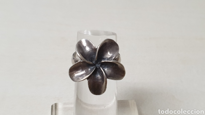 Joyeria: ANILLO DE PLATA DE LEY CONTRASTE EN FORMA DE FLOR - Foto 2