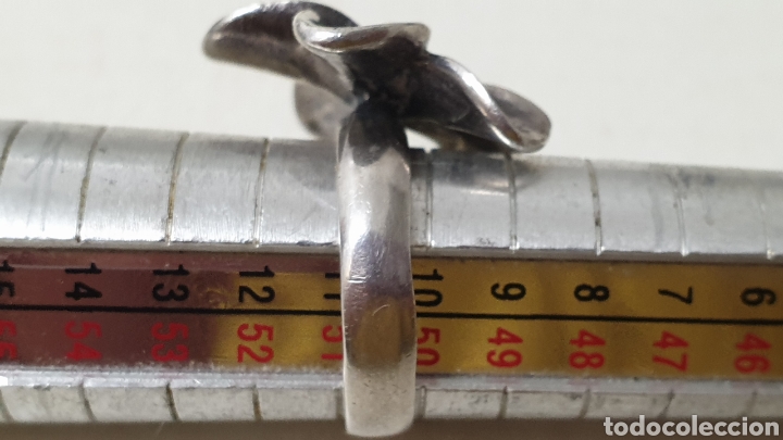 Joyeria: ANILLO DE PLATA DE LEY CONTRASTE EN FORMA DE FLOR - Foto 4