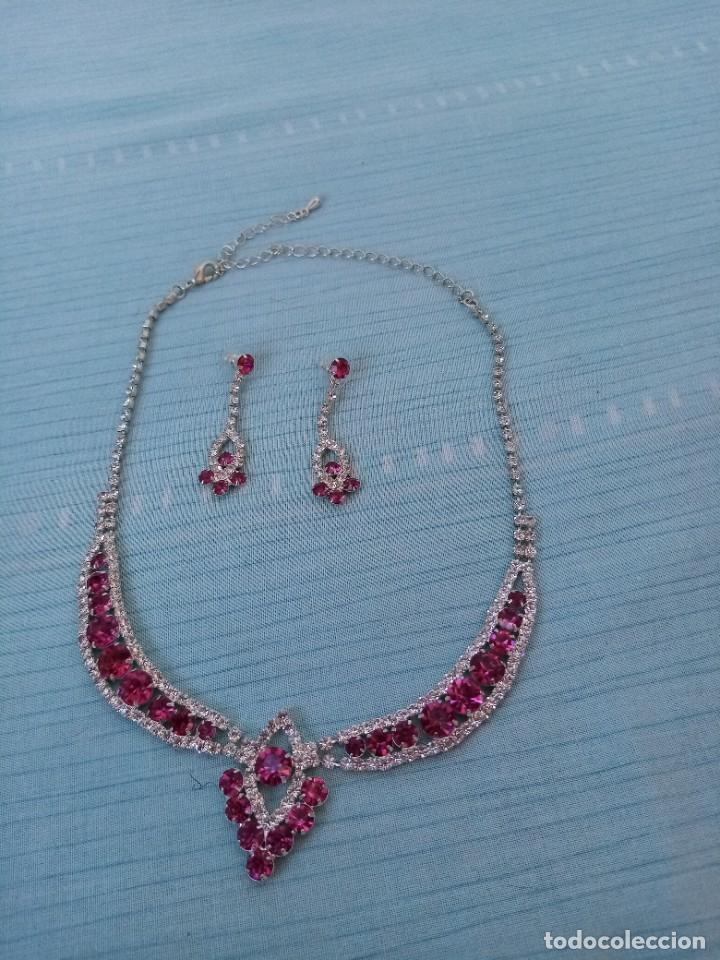 Joyeria: Conjunto vintage de collar y pendientes - Foto 1