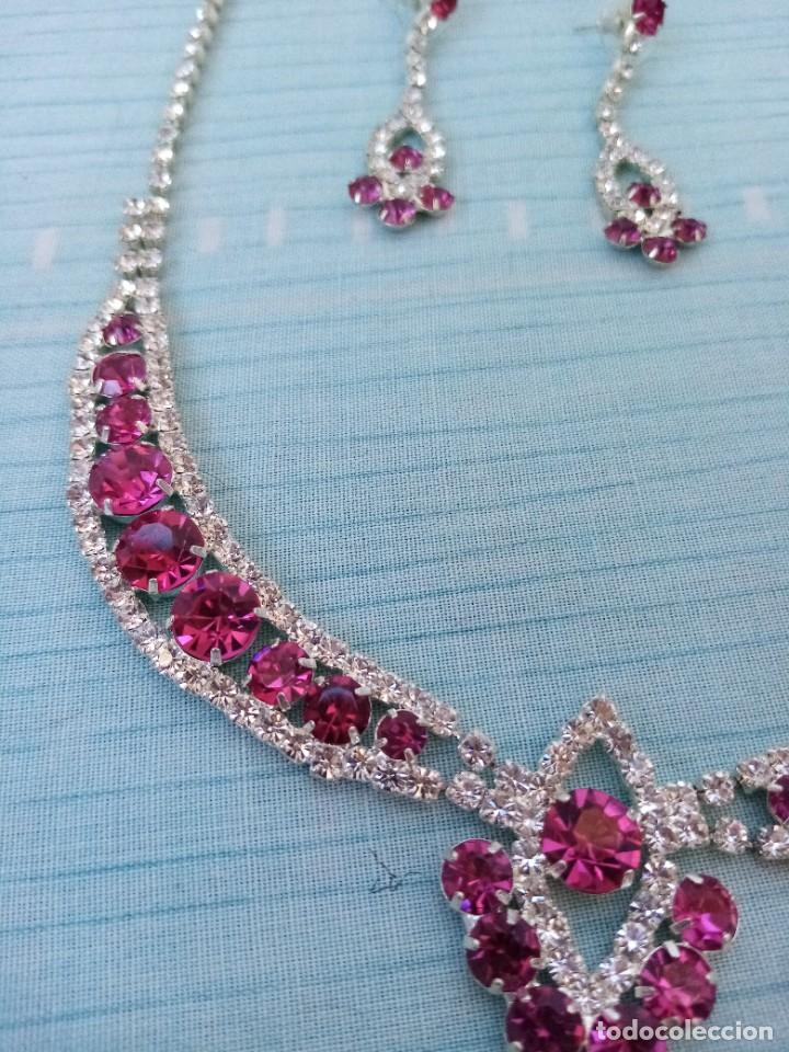 Joyeria: Conjunto vintage de collar y pendientes - Foto 2