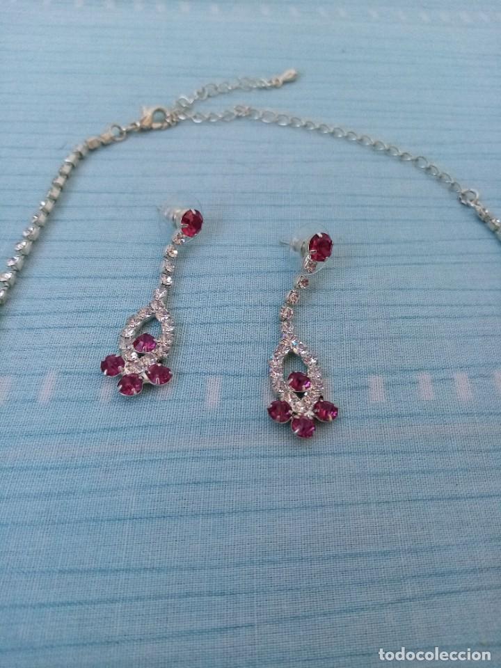 Joyeria: Conjunto vintage de collar y pendientes - Foto 3