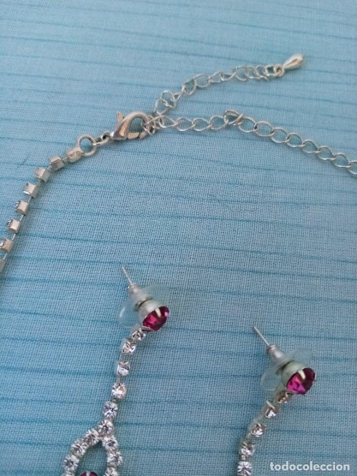 Joyeria: Conjunto vintage de collar y pendientes - Foto 6