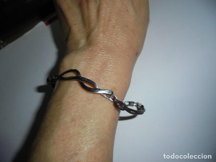 Joyeria: PULSERA DE PLATA Y CUERO - Foto 4
