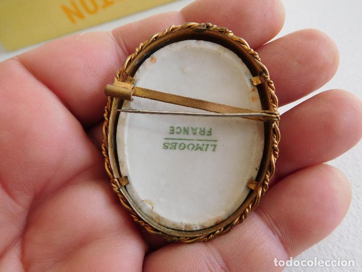 Joyeria: Broche antiguo de esmalte Limoges - Foto 5