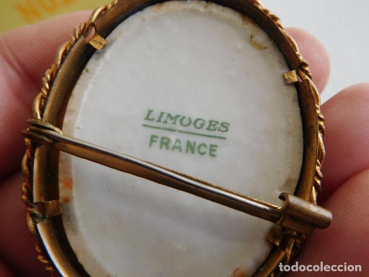 Joyeria: Broche antiguo de esmalte Limoges - Foto 6