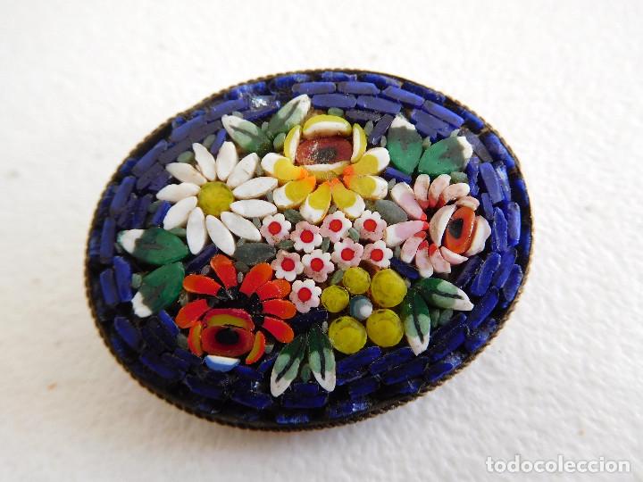 Joyeria: Broche antiguo de micro mosaico - Foto 1