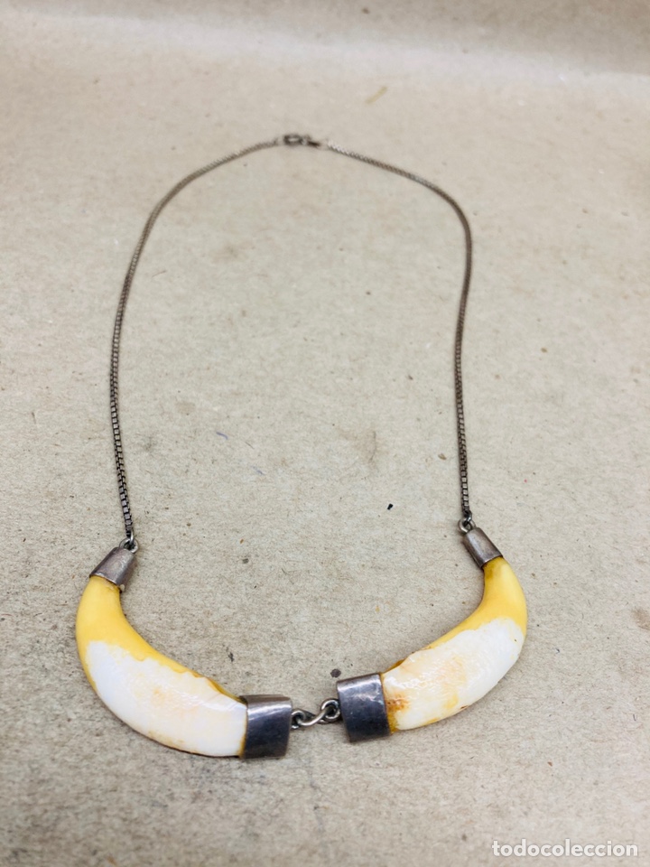 Joyeria: Gargantilla de plata y hueso - Foto 2