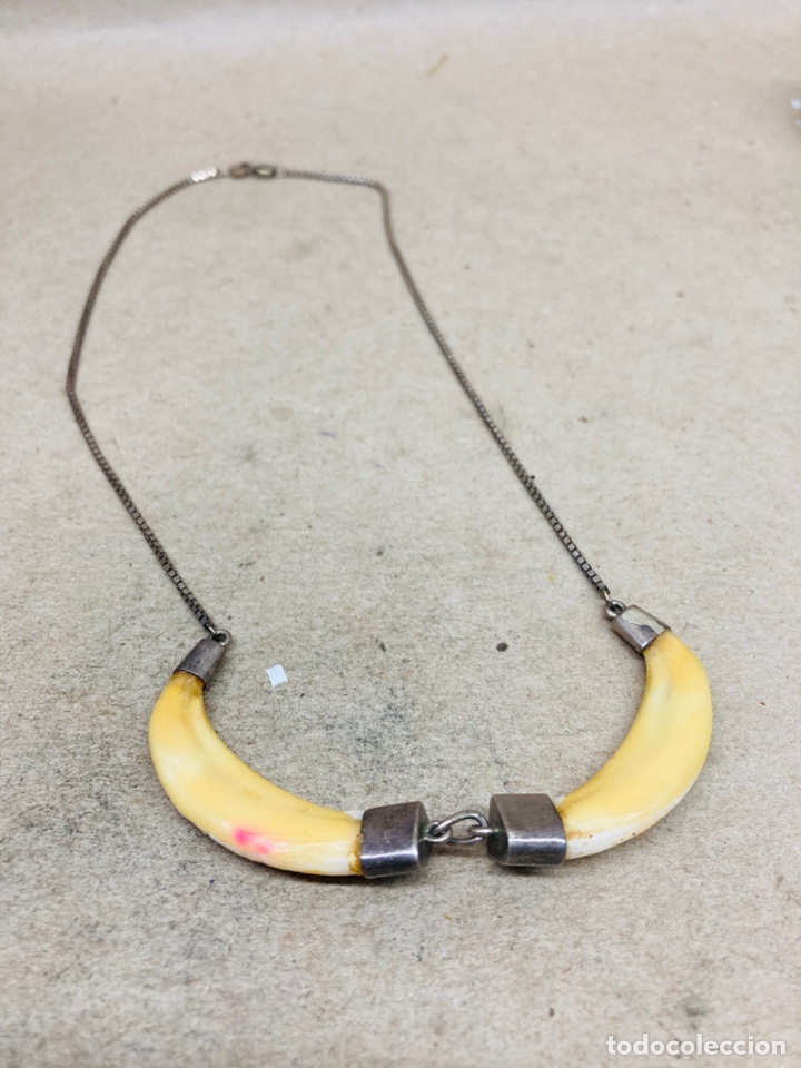 Joyeria: Gargantilla de plata y hueso - Foto 1