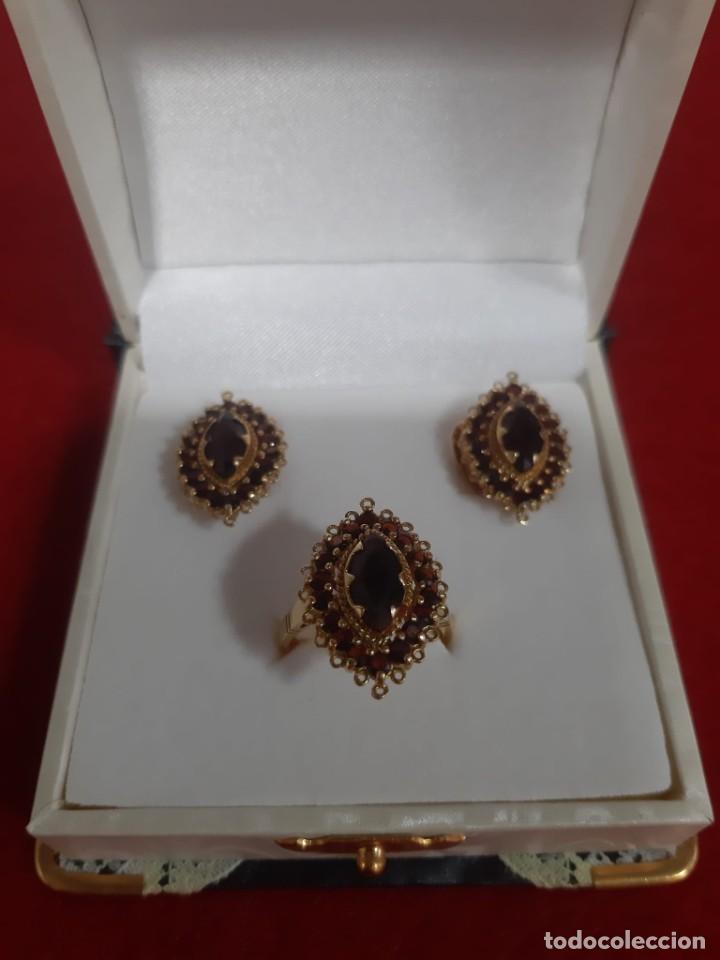 Joyeria: Anillo y pendientes de oro 18kt(vip) - Foto 2