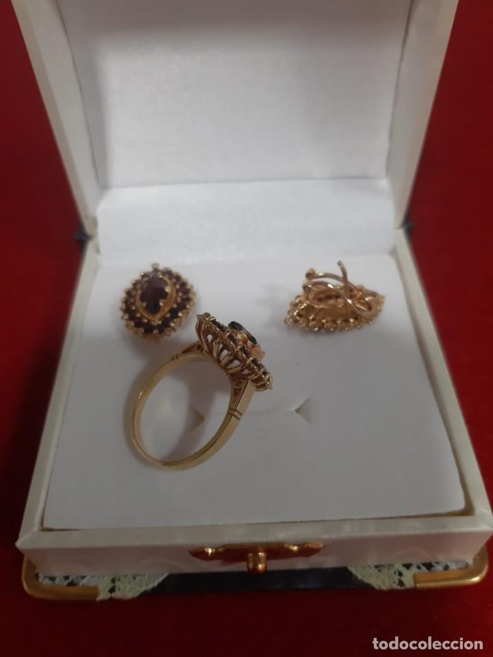 Joyeria: Anillo y pendientes de oro 18kt(vip) - Foto 3