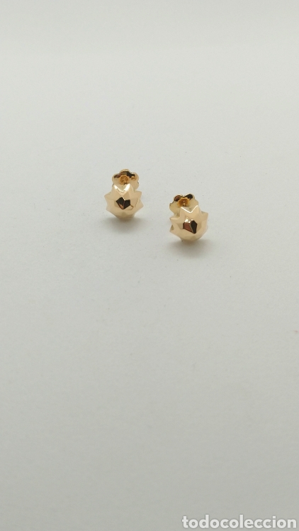 Joyeria: Pendientes lapidados en oro 18 kts. 1,9grms