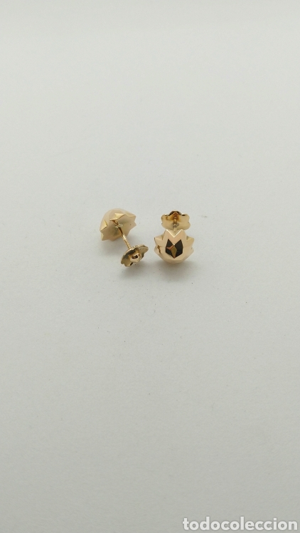 Joyeria: Pendientes lapidados en oro 18 kts. 1,9grms - Foto 2