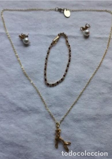 Joyeria: JUEGO DE COLGANTE, PULSERA Y PENDIENTES. - Foto 1