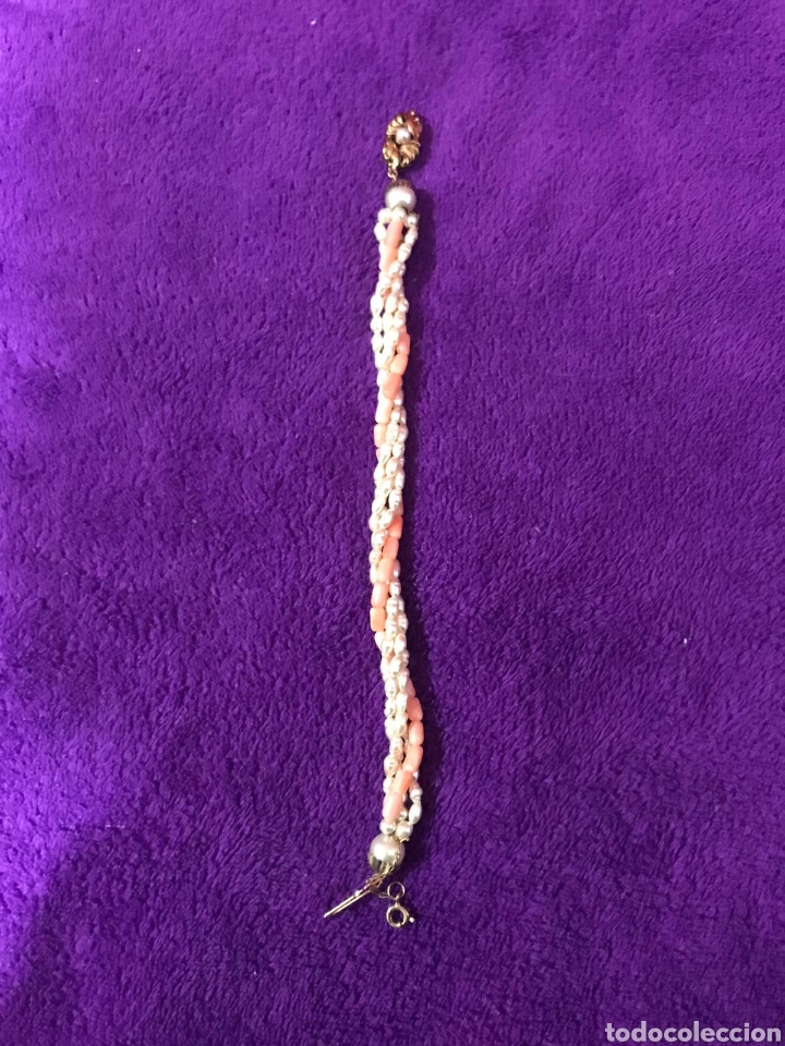 Joyeria: PULSERA DE PERLAS BLANCAS Y CORAL - Foto 2