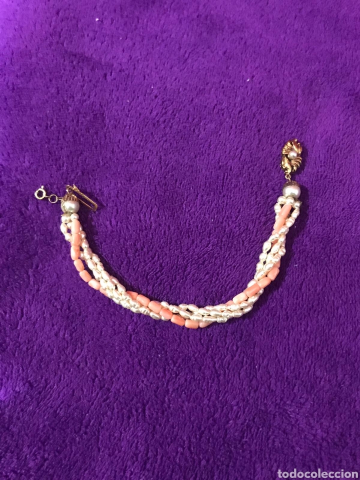 Joyeria: PULSERA DE PERLAS BLANCAS Y CORAL - Foto 1