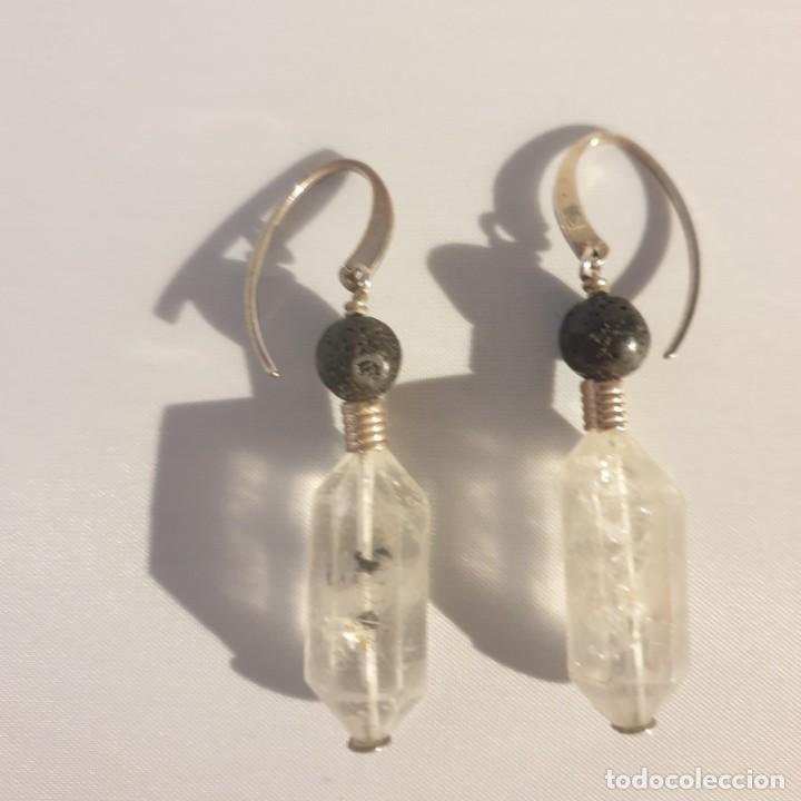 Joyeria: PENDIENTES CUARZO, LAVA Y PLATA DE LEY - Foto 1