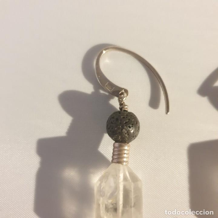 Joyeria: PENDIENTES CUARZO, LAVA Y PLATA DE LEY - Foto 2
