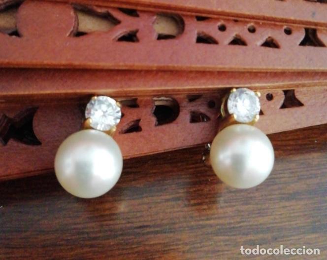 Joyeria: PENDIENTES TU Y YO. PLATA CHAPADO EN ORO. OMEGA - Foto 4
