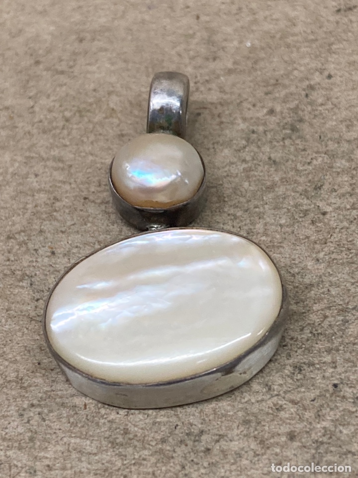 Joyeria: Colgante de plata y nacar/C43 - Foto 1