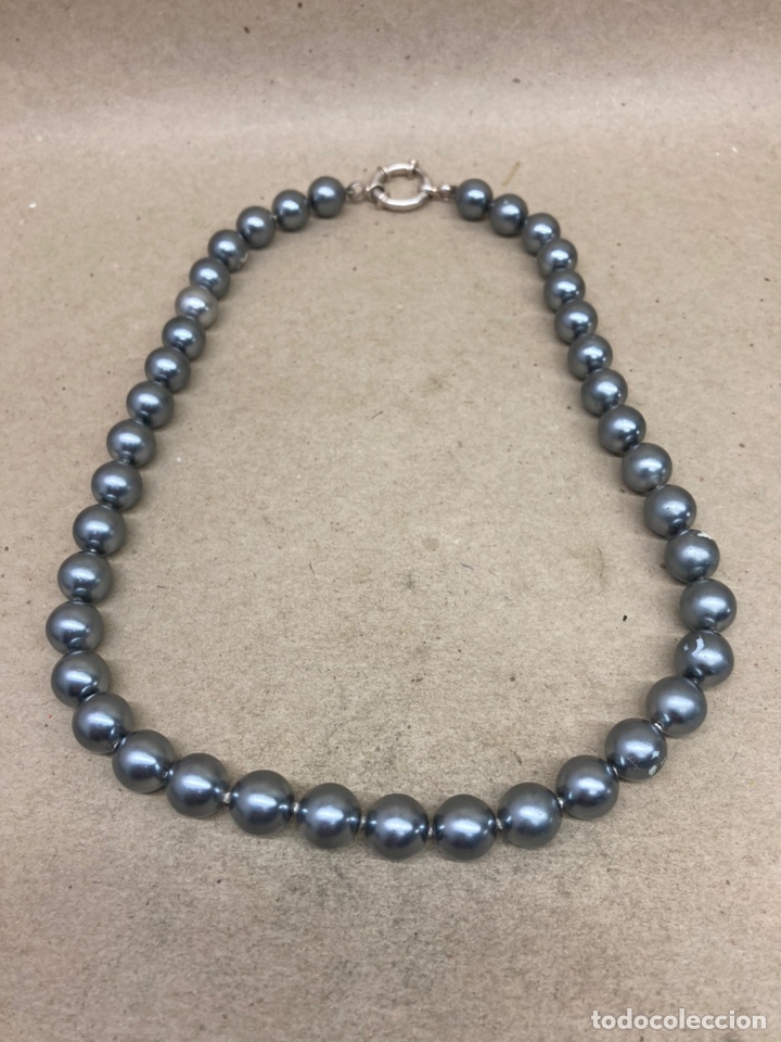 Joyeria: Collar de perlas sint&eacute;ticas cierre plata - Foto 1