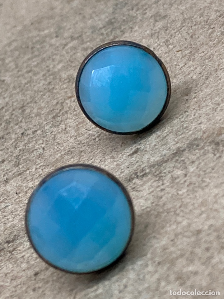 Joyeria: Pendientes de plata piedra natural CHAPADA ORO /P275