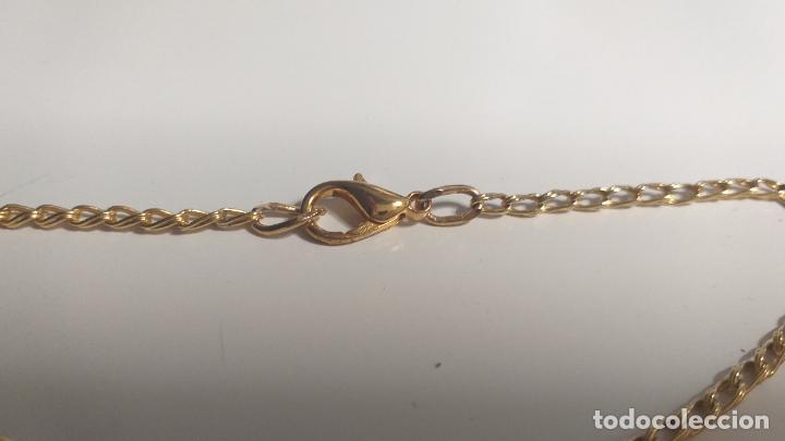 Joyeria: PULSERA DE CADENA DORADA. ESLABONES DOBLES. 22 CM DE LARGO - Foto 6