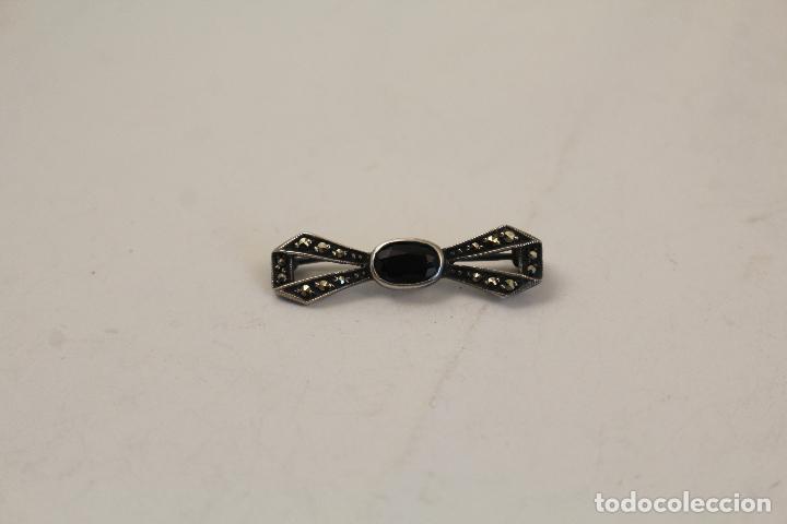 Joyeria: broche plata con azabache - Foto 1