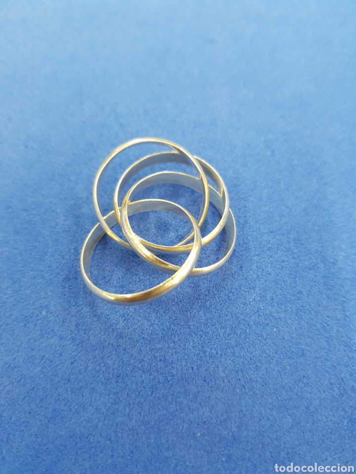 Joyeria: Anillo de plata ,4 anillos insertados - Foto 2