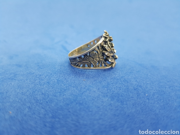 Joyeria: Anillo de plata y circonitas, contrastada - Foto 2