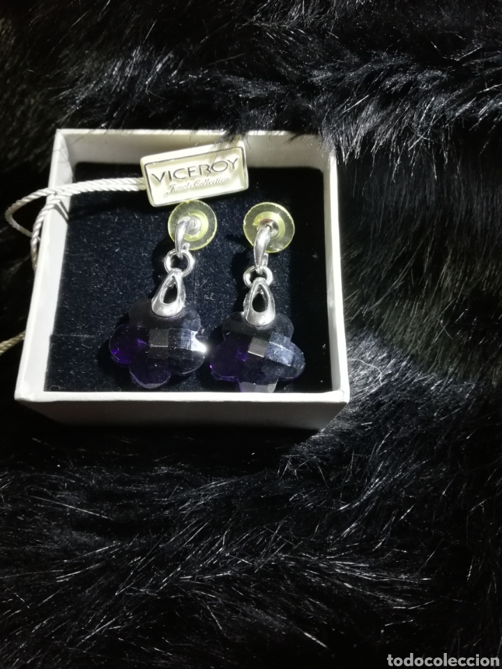 Joyeria: PENDIENTES PLATA DE LEY CON FLOR VICEROY - Foto 1