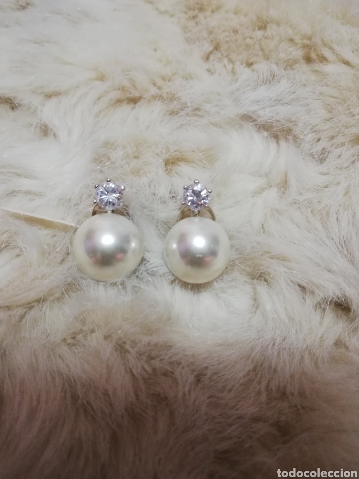 Joyeria: PENDIENTES DE PLATA Y PERLAS CON CIRCONITAS REDONDAS
