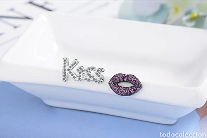 Joyeria: Pendientes de Plata Labios/Beso ENV&Iacute;O GRATIS!! - Foto 2