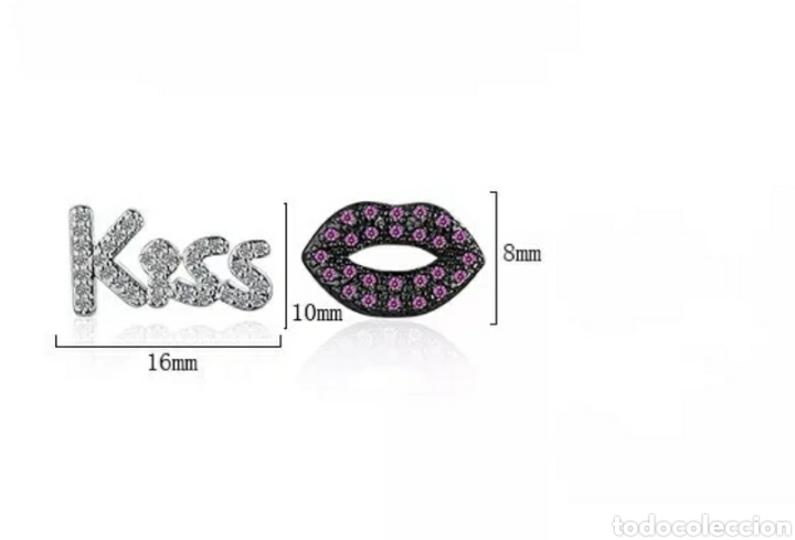 Joyeria: Pendientes de Plata Labios/Beso ENV&Iacute;O GRATIS!! - Foto 3