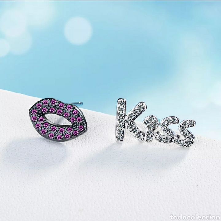 Joyeria: Pendientes de Plata Labios/Beso ENV&Iacute;O GRATIS!! - Foto 1