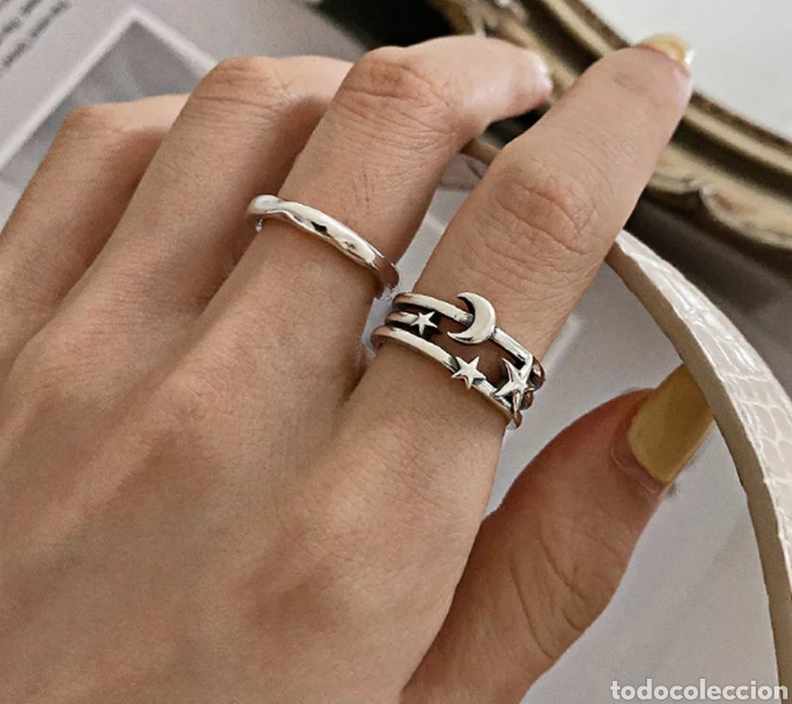 Joyeria: Anillo de Plata Luna/Estrellas ENV&Iacute;O GRATIS!! - Foto 2