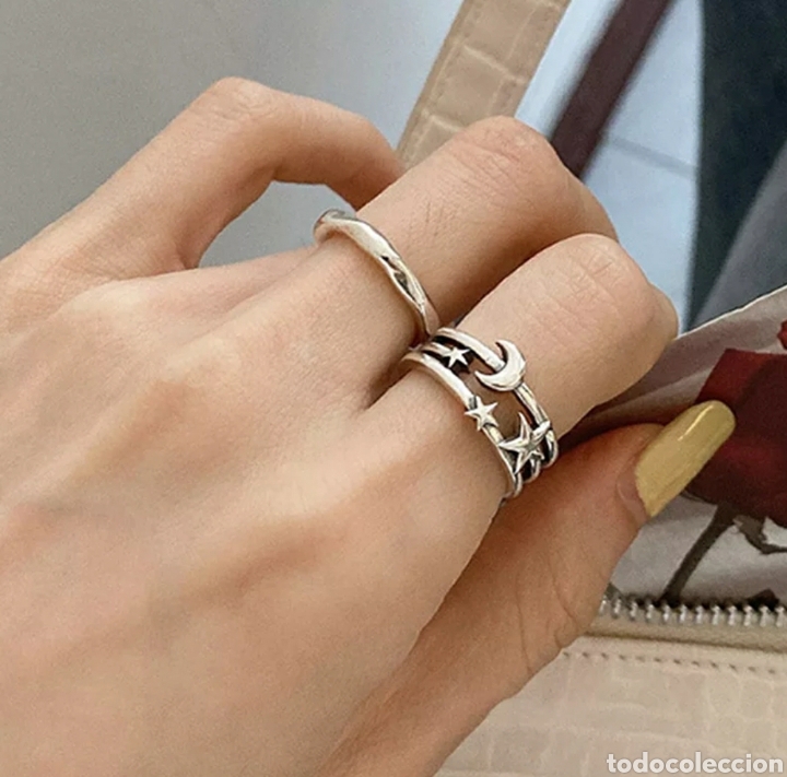 Joyeria: Anillo de Plata Luna/Estrellas ENV&Iacute;O GRATIS!! - Foto 3