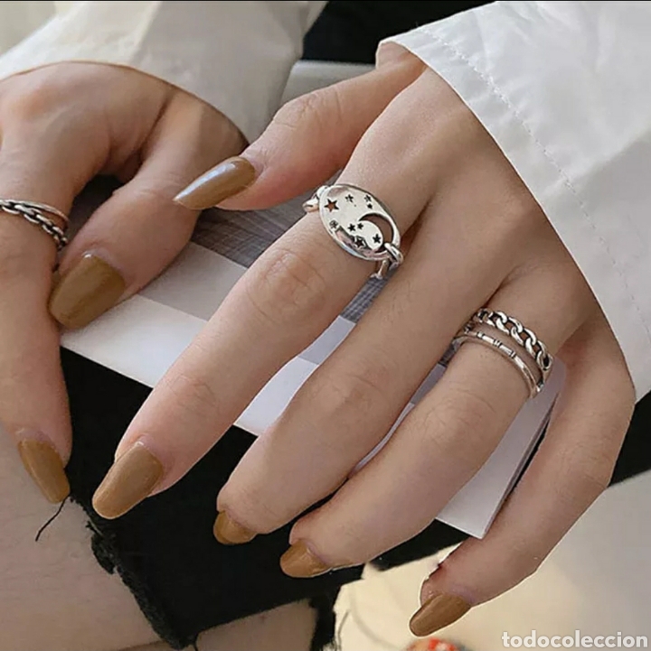Joyeria: Anillo de Plata Luna y Estrellas ENV&Iacute;O GRATIS!! - Foto 4