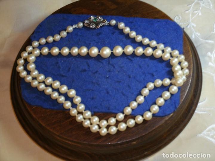 Joyeria: COLLAR DE PERLAS CON CIERRE ISABELINO DE DOBLE SEGURIDAD. - Foto 2