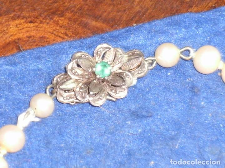 Joyeria: COLLAR DE PERLAS CON CIERRE ISABELINO DE DOBLE SEGURIDAD. - Foto 5