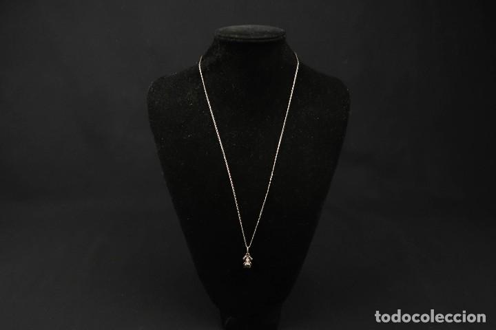 Joyeria: Antiguo Colgante con Cadena de Plata - Foto 2