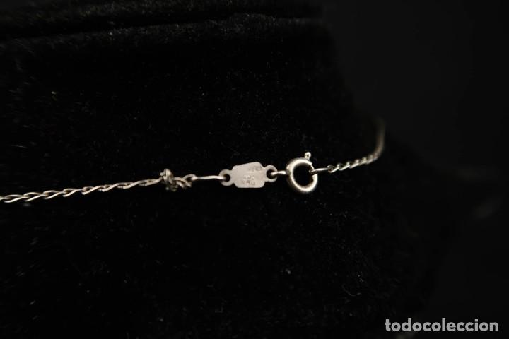 Joyeria: Antiguo Colgante con Cadena de Plata - Foto 5