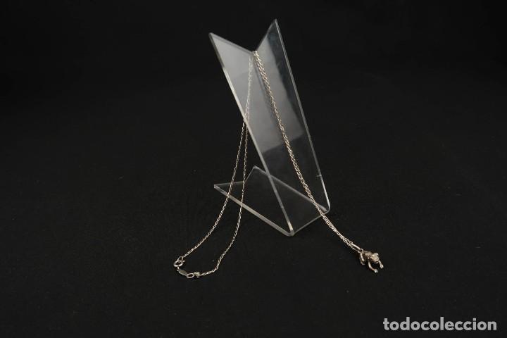 Joyeria: Antiguo Colgante con Cadena de Plata - Foto 6