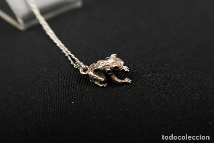 Joyeria: Antiguo Colgante con Cadena de Plata - Foto 7