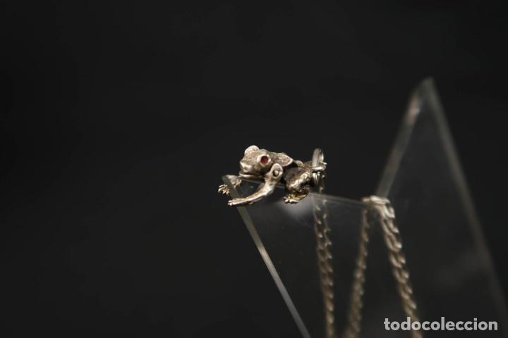 Joyeria: Antiguo Colgante con Cadena de Plata - Foto 8