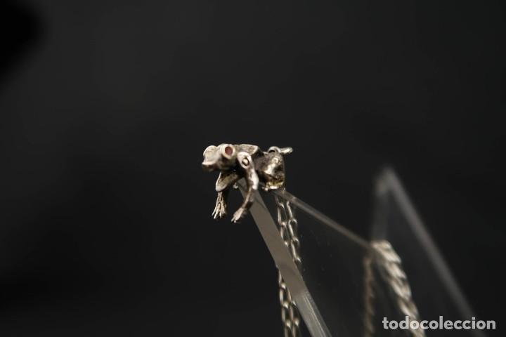 Joyeria: Antiguo Colgante con Cadena de Plata - Foto 9
