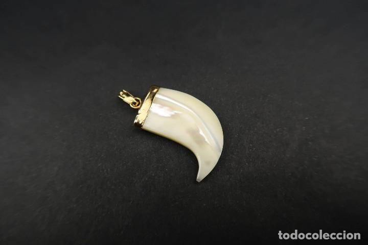 Joyeria: Antiguo Colgante Garra Nacar - Foto 3