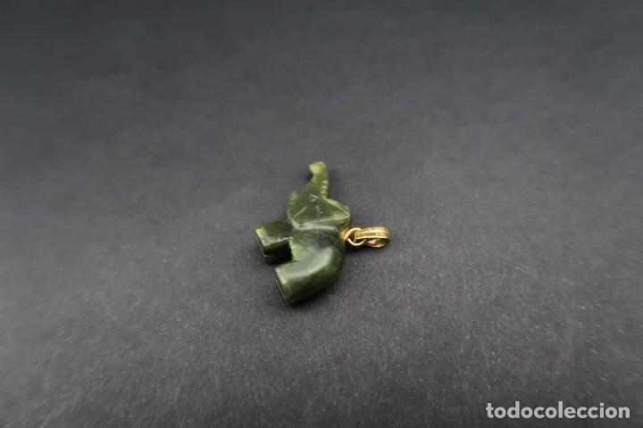 Joyeria: Antiguo Colgante Elefante Jade - Foto 2