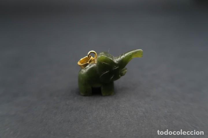Joyeria: Antiguo Colgante Elefante Jade - Foto 5