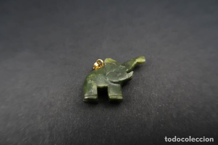 Joyeria: Antiguo Colgante Elefante Jade - Foto 7