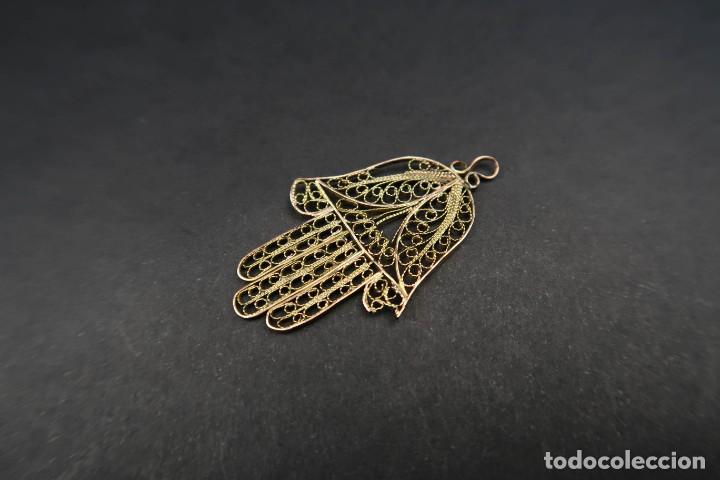 Joyeria: Antiguo Colgante Mano Filigrana - Foto 6